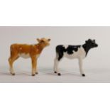 Beswick Friesian Calf 1249 & Guernsey 1249a(2)