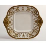 De Lamerie Fine Bone China Gold on White Handled Sandwich Plate , specially made high end quality
