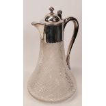 Silver Plated Claret Jug, height 25.5cm