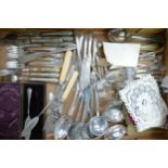 A collection of 19th Century & Later Quality Silver Plate & Pewter Cutlery