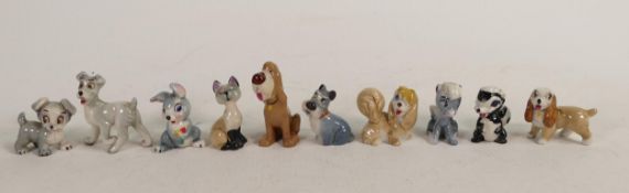 A collection of Wade Disney Figures From Lady & The Tramp & similar(10)