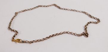 9ct rose gold necklace, 5g.