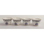 De Lamerie Fine Bone China heavily gilded Tea Bowls, specially made high end quality item, Made in