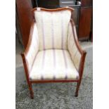 Antique Upholstered Bedroom Chair