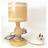 Mid Century Onyx Table Lamp, height 29cm