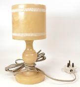 Mid Century Onyx Table Lamp, height 29cm