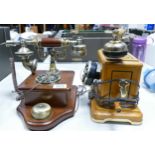 Two Reproduction Push Button Type Telephones(2)