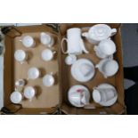 A mixed collection of items to include Royal Doulton Floral decorated tea ware including cups and