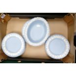 Wedgwood Queensware salad plates bowl & oval bowl