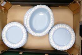 Wedgwood Queensware salad plates bowl & oval bowl