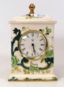 Masons Chartreuse Patterned Mantle Clock, height 20cm