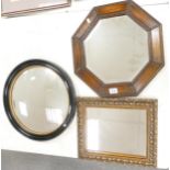 Three Decorative Wall Mirrors (3)
