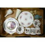 A mixed collection of items to include Royal Commemorative plates, cups, bowl etc