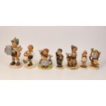 Goebel Figures to include Little Goat Herder, Turnip Boy, Good Friends, Apple Tree Boy, Pretty