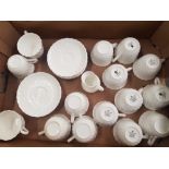 Wedgwood 'Candlelight' teaware times to include fifteen teacups, eight saucers, one milk jug (some