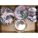 A large collection of Danbury Mint & Wedgwood Cat Theme limited edition wall plates