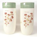 Wedgwood Seconds Sarah's Garden Patterned Pair of Large Vases, height 30cm(2)