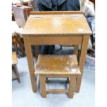 Vintage Child School Type Desk & Stool