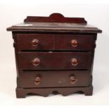 Small Apprentice Made Chest of 3 drawers, height 32cm
