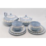 Wedgwood Queensware to include Teapot, Trio's & Sugar Bowl(4)