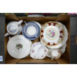 A mixed collection of items to include Royal Albert Lady Carlyle patterned items, Colclough floral