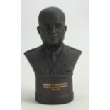 Wedwood Basalt Bust depicting Dwight D. Eisenhower, President of the United States (Boxed with