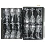 Two Boxed Royal Doulton set of Six Crystal Wine Glass92)