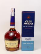 Box Glen Moray Elgin Classic Single Malt Scotch Whisky & 1ltr of Courvoisier Cognac(2)