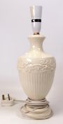 Wedgwood Edme patterned lamp base, height including fitting 37cm