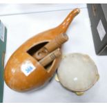 A collection of Ethnic Type Percussion instruments