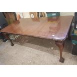 Early 20th century Large Mahogany Extending Dining Table on Ball and Claw feet (210cm W x 105cm D)