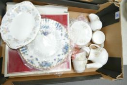 A mixed collection of items to include Royal Doulton Yorkshire Rose Part Tea set, Royal Albert