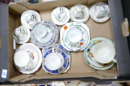 A mixed collection of items to include Susie Cooper Coffee Cans & saucers, floral & commemorative