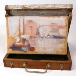 Antique Artists Wooden Box, length 23cm