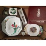 Mixed Ceramic Items to include Masons 'Chartreuse' Ginger Jar, Four Johnson Brothers Fresh Fruit