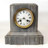 Hard Stone French Mantle Clock, height 22cm