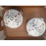 Wedgwood Kutani Crane pattern, two lidded Tureens (1 Tray)