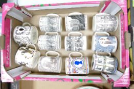 A large Collection of Wedgwood Commemorative Tankards ( 2 Richard Guyatt items noted )