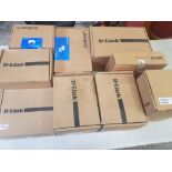 A quantity of new in box Linksys & D-Link branded security/network cameras, models to include DCS-