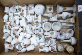 A large collection of Goss, Arcadian & similar Crested China
