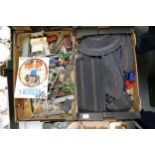 A collection of vintage Scalextric & Hornby Track & Accessories(2 trays)
