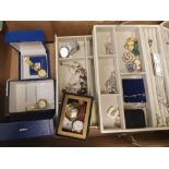 Job lot of costume & other jewellery including 9ct hallmarked gold dress ring, silver jewellery,