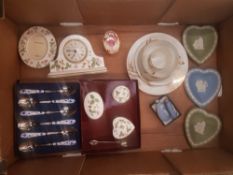 A collection of Wedgwood items to include Wedgwood Wild Strawberry items, jasperware items including