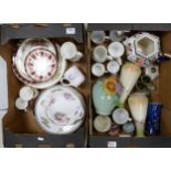 A mixed collection of items to include Minton Dinner Plates, Royal Crown Derby Plates, Johnson