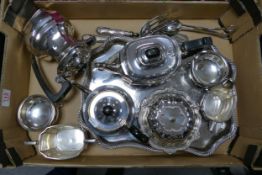 A collection of quality Silver Plated items to include Tea & Coffee service, galleried tray, cutlery