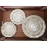 Minton Broadlands pattern dinner ware items to include 12 Dinner Plates & 12 Salad plates.