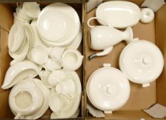 A large collection of Quality Un Decorated Tea & Dinner ware(2 tray)