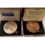 1995 Royal Mint Commemorative bronze medal, struck to celebrate the birth of Spitfire designer R J