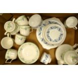 A mixed collection of items to include floral & mid century tea ware