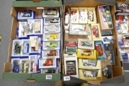 A collection of Boxed Die Cast Model Corgi , Lledo, Matchbox & Days Gone By model Vehicles(2 trays)